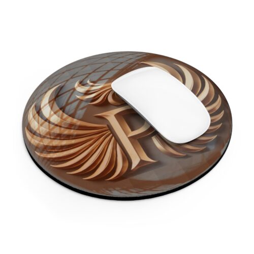 Elegant Phoenix Logo Mouse Pad