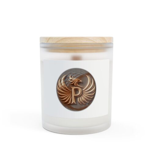 Elegant Frosted Glass Candle